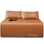 席师傅雅致凉席1.8x2米藤席双人三件套冰丝席子【可折叠 双面可用】