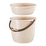 五月花洗衣泡脚洗澡桶 16L耐用加厚清洁塑料手提水桶多用桶带盆水桶 