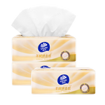 维达（Vinda）抽纸 羊绒感面纸70抽*3包M码 敏感肌适用 卫生纸纸巾 纸抽