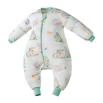 贝肽斯【肽暖】婴儿睡袋春秋冬暖姜恒温宝宝分腿儿童防踢被四季款 天竹×恒温【春秋双层 室温20-26℃】灵鹿迎晨 S码【身高60-85cm】年龄6-18个月