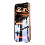 绿联【无黑边不挡屏】适用苹果17/16Pro钢化膜iPhone17/16Pro手机膜无边高清防摔防爆保护膜 2片装