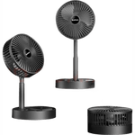 电风扇家用桌面风扇新款折叠伸缩台扇USB小风扇便携学生宿舍制冷轻音风扇 【直插款】-黑色绿色随机发
