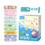 超亚婴童消毒酒精棉棒皮肤伤口新生儿一次性无菌脱脂碘伏棉签 100片创口贴+40支碘伏棉签