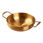 韩式泡面锅加厚双耳铜金色干锅海鲜锅单人小火锅 19CM金色海鲜锅