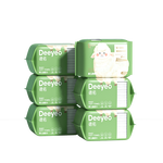 德佑婴儿绵柔巾80抽*6包一次性洗脸巾干湿两用棉柔洁面纸巾加厚擦脸巾