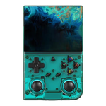 ANBERNIC安伯尼克RG 35XXPro掌机2025新款街机双摇杆连接电视掌上游戏机便携复古怀旧连手柄 青透 RG35XXPro标配64G