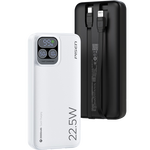 品胜【3C认证可上飞机】充电宝自带双线20000毫安大容量22.5W快充移动电源适用苹果17promax小米华为白