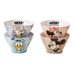 【迪士尼正版】陶瓷釉下彩斗笠碗高颜值餐具礼物泡面碗 【4个混装】乐悠5英寸斗笠碗