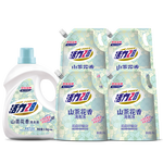 活力28山茶花洗衣液3.6kg*1+2kg*4 整箱装不含荧光剂去污香氛持久留香