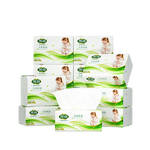 雨森妇婴抽纸母婴适用100%原生木桨家用纸抽4层加厚可湿水纸巾卫生纸 4层 100抽*6包 【热销款】