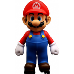 景森玛丽SuperMario马里奥路易耀西公仔玩具摆件玩偶可动模型 12cm红帽玛丽袋装 马里奥