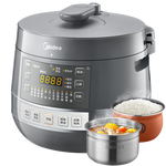 美的（Midea）电压力锅0涂层系列304不锈钢内胆电高压锅双胆 电饭煲稳定控压技术高压电饭锅 【精钢厚釜】0涂层 健康煮 5L MY-C5856G
