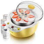 小熊（Bear） 酸奶机 家用全自动米酒机不锈钢内胆酸奶发酵 陶瓷4分杯 SNJ-B10K1