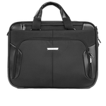 新秀丽（Samsonite）男士商务公文包 大容量通勤笔记本电脑手提包 生日送礼 BP0 黑色 男士公文包15.6英寸