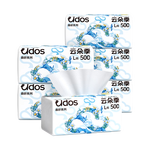 云朵季500张大包抽纸医护级5层加厚纸巾大尺寸面巾纸餐巾纸可湿水卫生纸 【L码】 5层 500张*5包