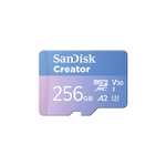闪迪（SanDisk）创作者 闪迪内存卡TF卡 行车记录仪运动相机无人机监控存储卡 运动相机大疆pocket3内存卡 V30极速粉卡 256GB 官方标配