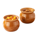 瓦罐煨汤炖盅家用商用隔水炖一人蒸蛋带盖炖罐沙县小吃陶瓷煲汤罐 【加厚款】瓦罐白+黑+棕3个 500ml