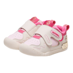 卡特兔学步鞋男女宝宝宝秋冬季保暖加绒棉鞋婴幼儿童户外防踢鞋棉鞋 白粉金 19 内长12.0cm 脚长11.0-11.5