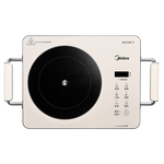 美的（Midea）电陶炉电磁炉家用小型煮茶器电炉炒锅点火锅2200W大功率电磁灶一体双环控火智能定时自由调节火力 【单机】2200W/双环猛火