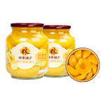 林家铺子黄桃罐头750g水果罐头纯糖熬制品牌爆款商超同售送礼礼品 【不添加阿斯巴甜】黄桃750g*2