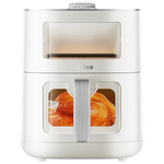 美的（Midea）新款新风炎烤空气炸锅家用大容量免翻面双热源吸氧环0氟陶瓷全金属内腔上下双视窗智能蒸烤一体 KZC6521【首款新风炎烤】0氟涂层 6.5L