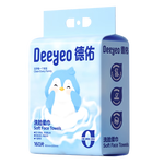 德佑悬挂式洗脸巾160抽*1提 擦脸巾加大一次性干湿两用绵柔洁面巾L码