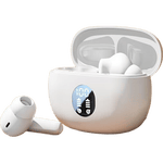 蓝牙耳机2026新款超长续航入耳式无线大电量超强音质男女同款隔音降噪蓝牙5.4适用于苹果安卓通用 素雅白【智能数显+超长续航】