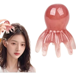 八爪鱼头部经络按摩梳树脂小章鱼梳头皮穴位按摩器肩颈刮痧护理梳 小号章鱼按摩梳【1个】