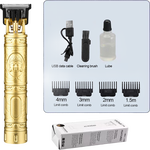 光头神器剪发器美发电推子电动理发器电推剪油头雕刻剃头刀光头理发剪 金色 便携装