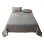 无印良品牛奶绒床单单件 冬季加厚法兰绒1.5/1.8米床被单毛毯 230*245cm