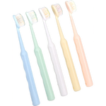 【东来同款】修洁大头凸面阶梯植毛罗马柱巨无霸牙刷成人家庭装 【抗敏护龈】大头凸面软毛刷 5支