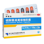 伊索佳硫酸氨基葡萄糖胶囊 0.314g*24粒 氨糖原发性及继发性骨关节炎氨糖软骨素