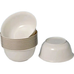 稻壳一次性餐具套装野餐碗筷食品级可降解碗居家旅行野炊烧烤食堂 350ml米白色稻壳碗 20个