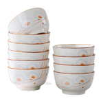 陶瓷碗家用喜庆乔迁新居碗碟餐具套装岁月静好饭碗 岁月静好3碗