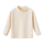 ELLE BABY童装女童打底衫儿童T恤秋冬保暖长袖T恤女童内搭无骨缝不扎身 米色 120