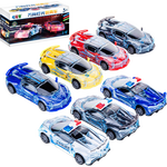 早教益智儿童玩具电动玩具车万向轮仿真惯性带灯光音乐惯性车玩具音乐灯光益智早教玩具 惯性声光警车（无万向功能随机一个）