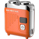 剃须刀便携式VCD电动刮胡刀充电可水洗胡须须刨刀男士送爸爸送男朋友教师节礼物 橙红