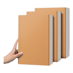 超厚笔记本本子考研牛皮本简约大学生a4大号笔记本子厚本子大横线思维导图本b5网格记事本草稿本 1本【A5/横线】超厚-每本128张/256页 无规格