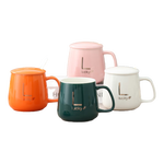 杯子伴手礼套装陶瓷马克水杯开业年会新年结婚礼盒送人实用礼品 橙色单杯套装（高温烤花不掉色） 400毫升