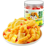 三只松鼠去骨凤爪香辣柠檬酸辣泡椒脱骨熟食即食休闲零食小吃 【柠檬酸辣味】去骨凤爪510g*2罐