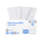 漫花抽纸纸巾5层400张囤货实惠餐巾纸卫生纸家庭装纸面巾擦手纸 5层 400张*6包