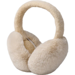 音享帝 UMUSICVAN正品新款冬季头戴蓝牙耳机毛绒耳罩无线耳机耳麦骑行通勤跑步游戏运动保暖手机通用 保暖时尚耳罩|米色 |无蓝牙