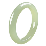 印象眸 【臻选级】和田玉手镯浅青玉镯子送女友内径约57-58mm