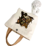 【京东物流】大容量帆布包包女时尚单肩包便当包卡通手提包妈咪包 三只小熊 1个装【27*22*8cm】