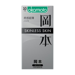 冈本（OKAMOTO） 避孕套 skin尽享装男女用安全套套成人情趣用品隐形无感 【质感超薄10片】skin超薄