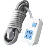 【京东物流】纯铜插座空调10A16A大功率带线电磁炉热水器取暖器插排有线插座 4000w-5孔总控1米