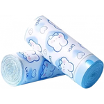 房车用品蓝心兔抽绳款萌趣垃圾袋家用加大加厚宿舍适用自动收口 蓝心兔抽绳垃圾袋 约50只1卷