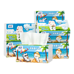 蓝漂纸巾抽纸面巾纸 4边压花锁花 超大包原生木浆100抽5层加厚 5层 500张*5包