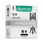 冈本（OKAMOTO） 避孕套 skin尽享装男女用安全套套成人情趣用品隐形无感 【尝鲜装3片】skin纯薄
