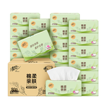 清风纸巾抽纸整箱4层320张餐巾纸棉柔亲肤卫生纸餐巾面巾纸擦手量贩装 4层 320张*24包